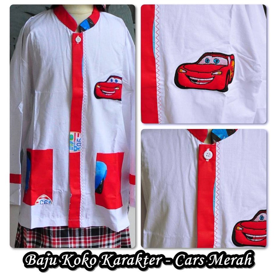 KOKO ANAK KARAKTER CARS MERAH