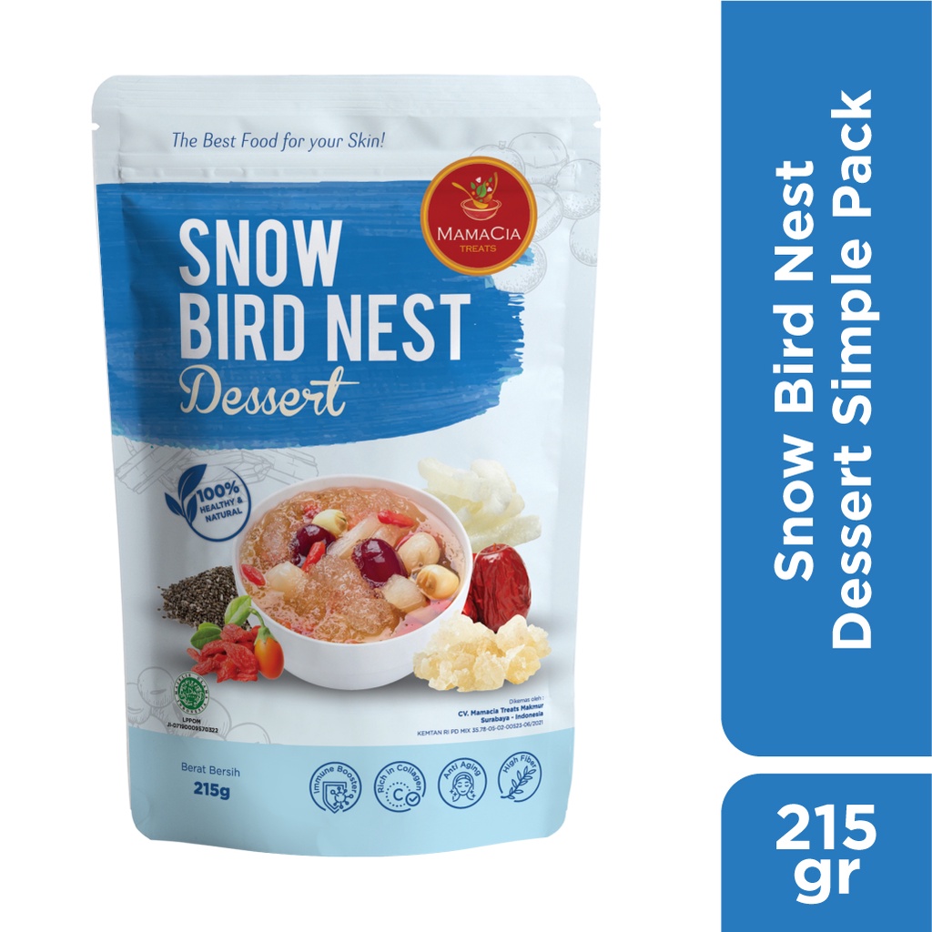 

Mamacia Treats Paket Snow Bird Nest Dessert Simple Pack (Teman Setia Peach Gum)