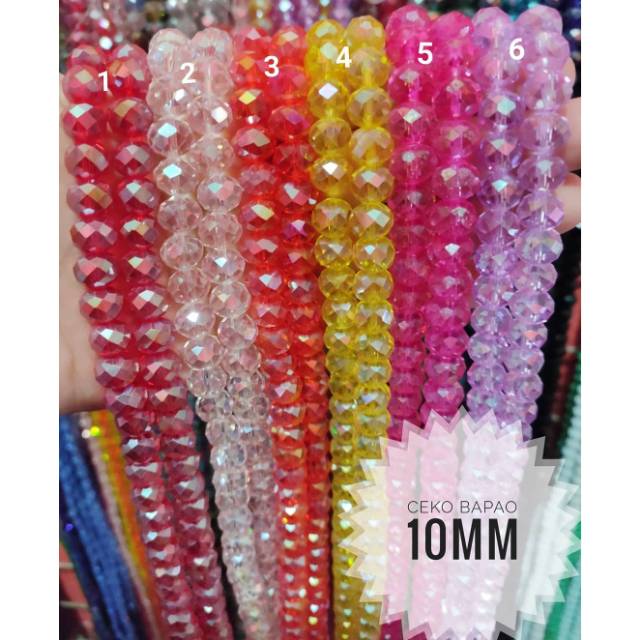 Ceko bapao /Kristal bapao10mm warna spesial
