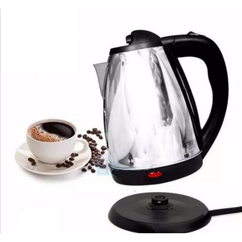 Q2 TEKO CERET LISTRIK 1,8 LT KETTLE PEMANAS AIR ELEKTRIK LOW WATT
