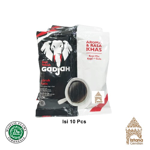 Jual Kopi Tubruk Gadjah Manis Mix Gula Isi 10 Pcs Shopee Indonesia