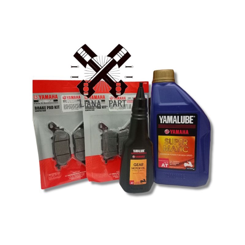 Paket Nmax Oli Yamalube Super Matic 1L Kampas rem