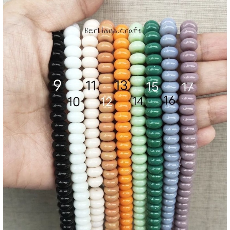 (+- 86 pcs) Batu Pipih 8mm