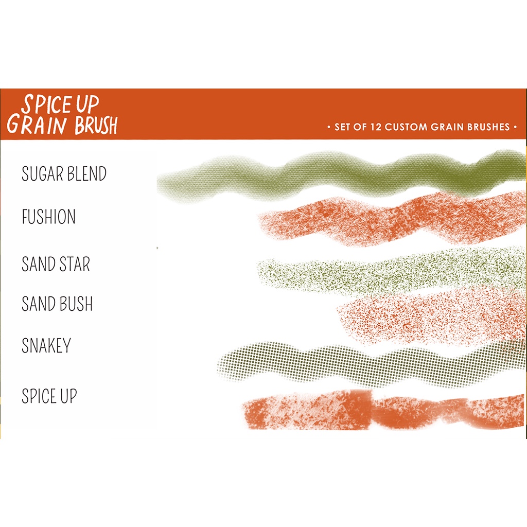 Spice Up Grain Brushes For - Procreate