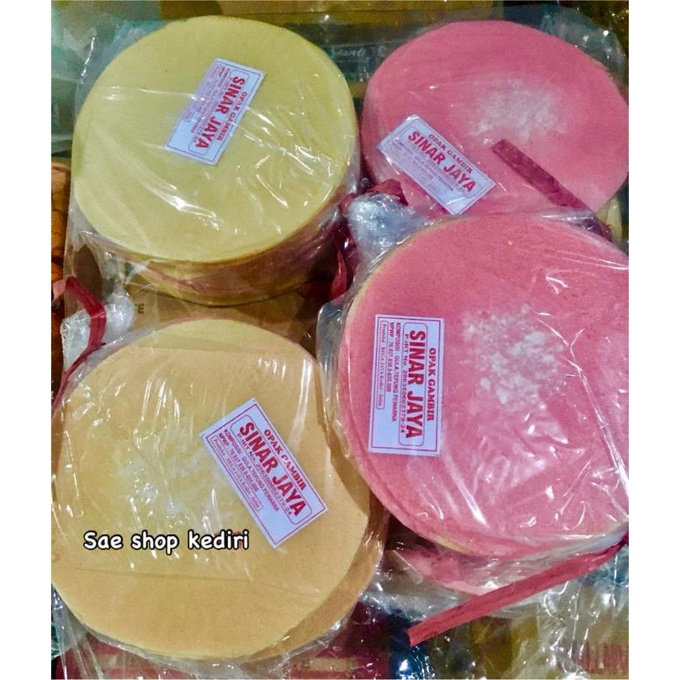 (Sae) Opak Gambir Simping 1 Pack isi 10 - 12 Pcs | Jajajan Jadul SD dicampur Susu dan Mesis