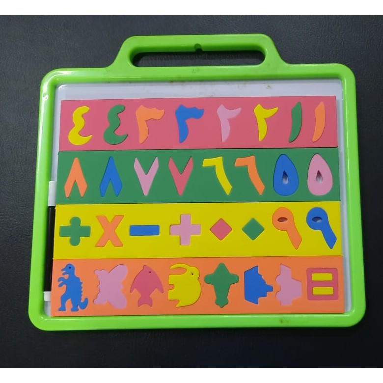 MADE IN TAIWAN Mainan Whiteboard Puzzle Magnet anak bahan Lembut belajar KUALITAS TERBAIK