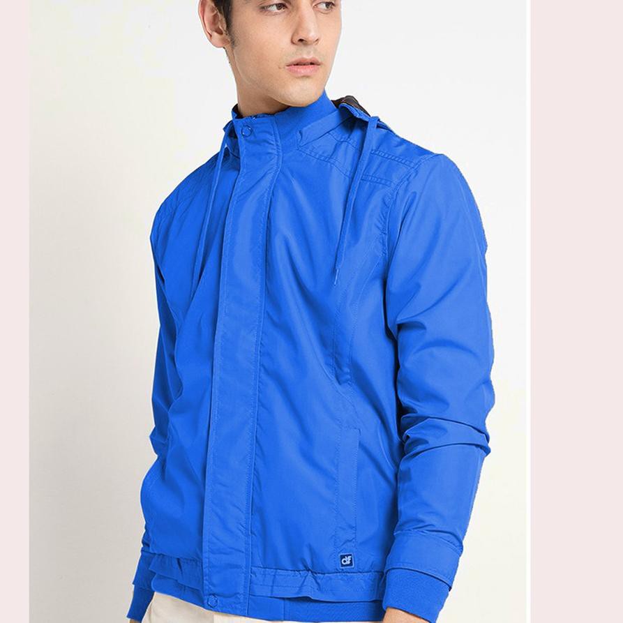 GROSIR>>> d&f Jaket pria parka - Parasut Biru 1771