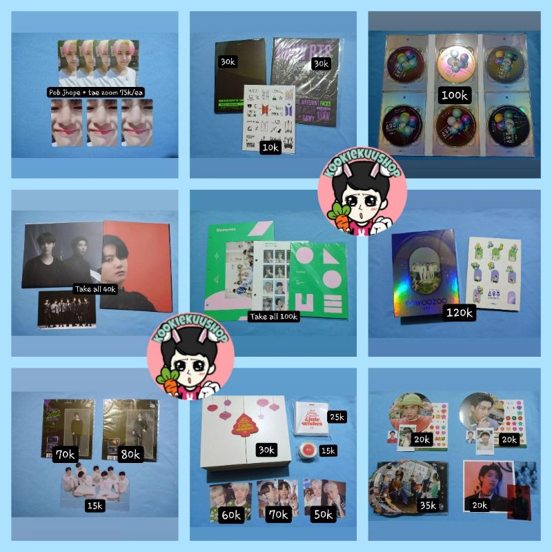 CLEARANCE SALE OFFICIAL MERCHANDISE BTS MOTS ON;E MEMORIES 2020 SEASONS GREETING 2021 MCB POB J-HOPE