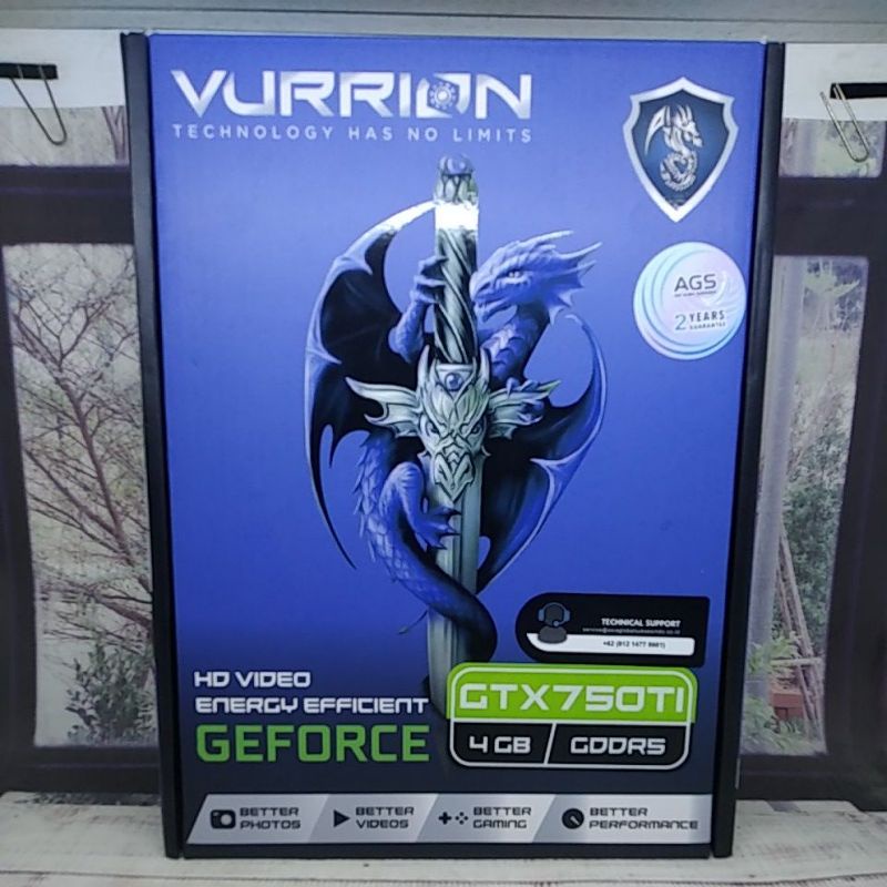 VGA Vurrion GTX 750ti 4gb Original not Fake