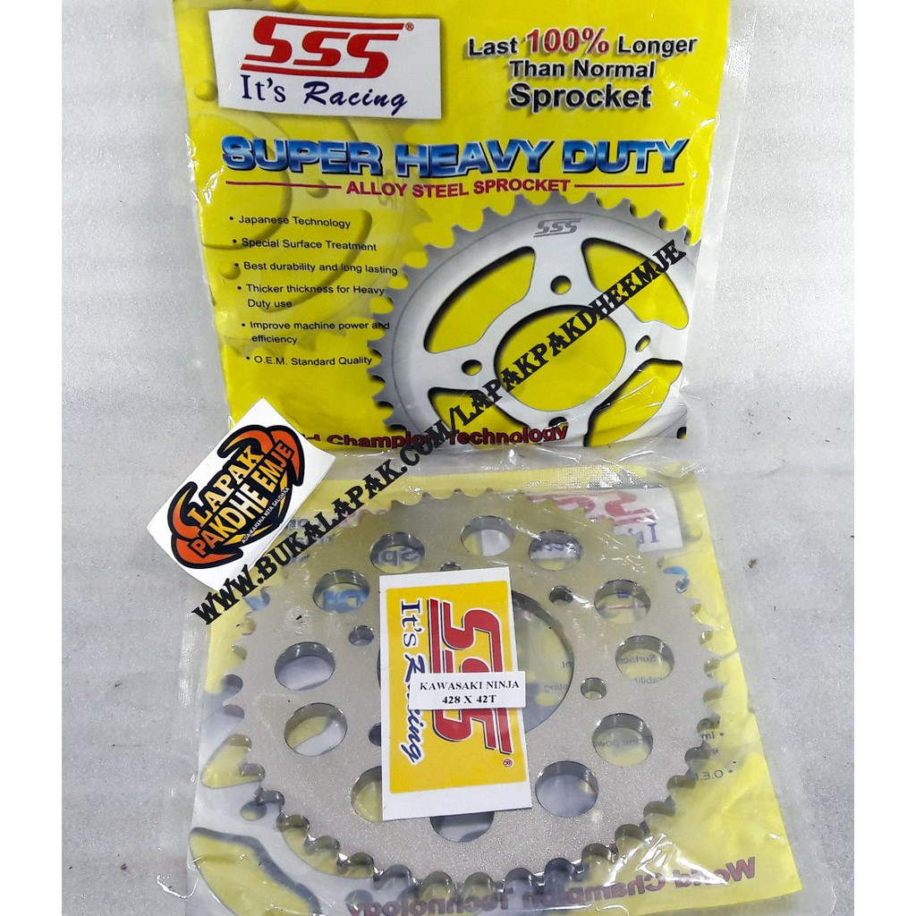 GER GEAR BELAKANG 428 42 NINJA R NINJA RR SSS ORIGINAL LAPAK PAKDHE EMJE