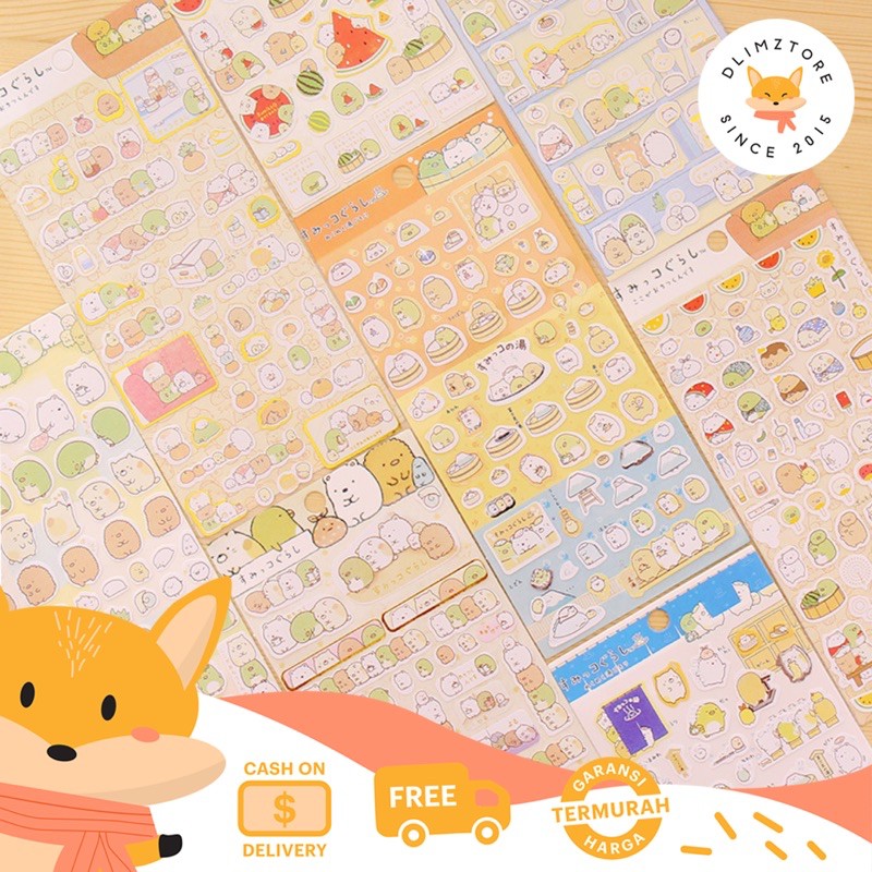 

[DZ] ST203 - Sticker Molang | Diary Deco Stiker Kecil Lucu Unik Sumikko Gurashi