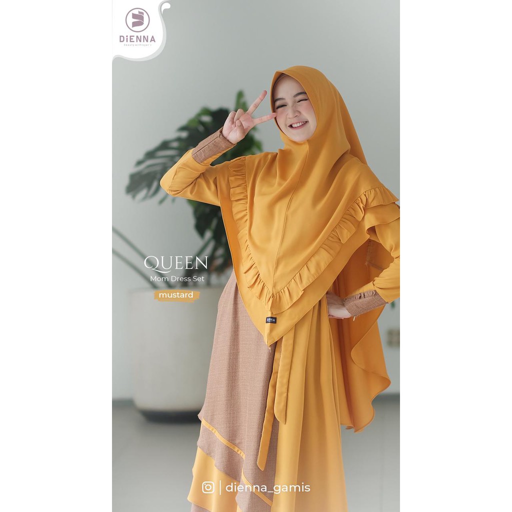 Queen Mom  Mustard Sarimbit Royal Family