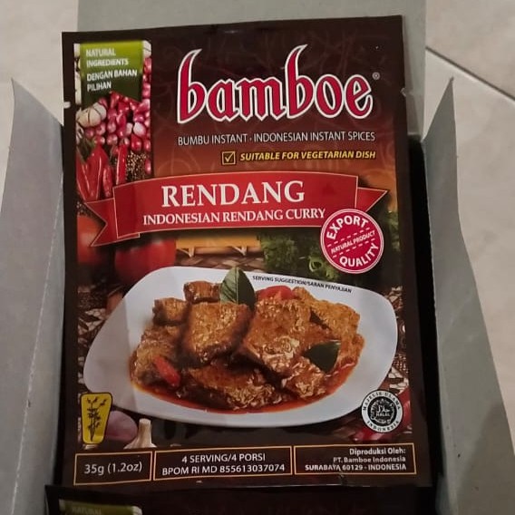 

Bamboe Rendang bumbu instan 35gr