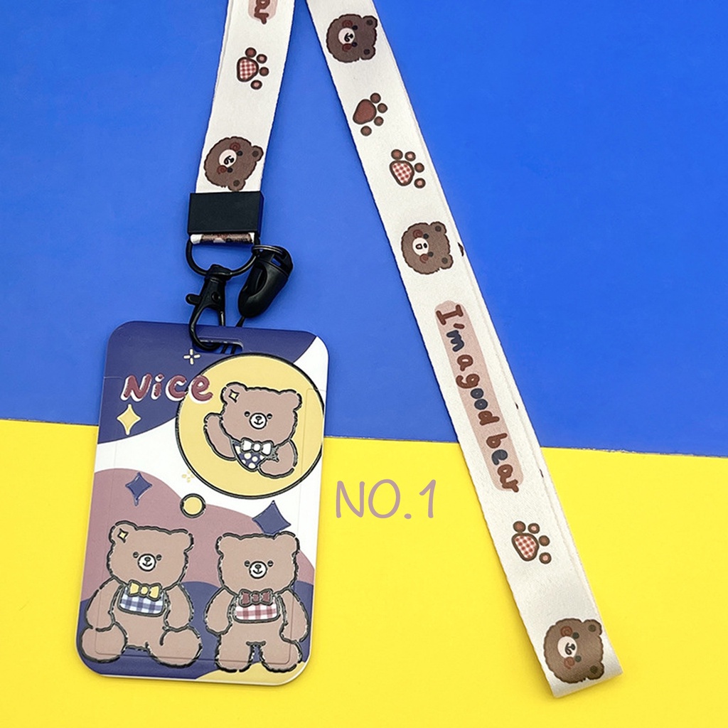 Holder Pelindung Kartu Motif Kartun Transportasi Gaya Korea Untuk Sekolah / Kantor lucu kawaii