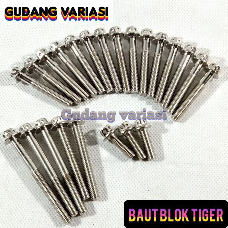 Baut probolt blok bak kalter Honda Tiger Crome chrome