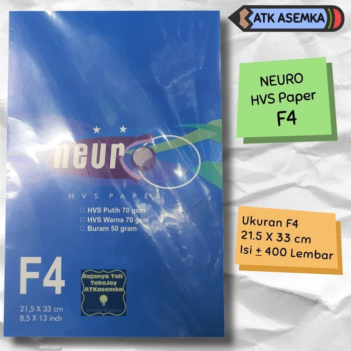 

Kertas NEURO Fotokopi F4 70 Gram 70GSM Atk