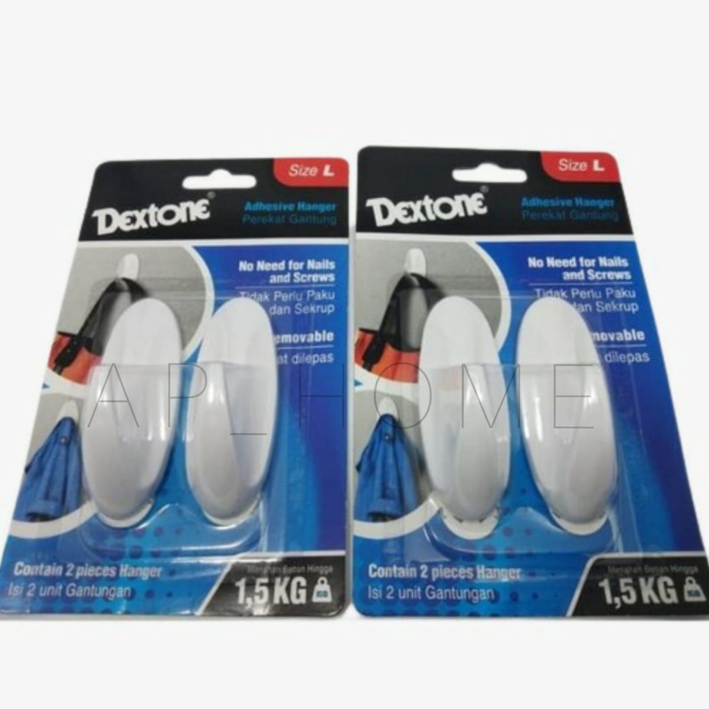 Dextone Gantungan Kapstok Tempel / Hanger Adhesive Kapstok / Kapstok Tempel Dextone
