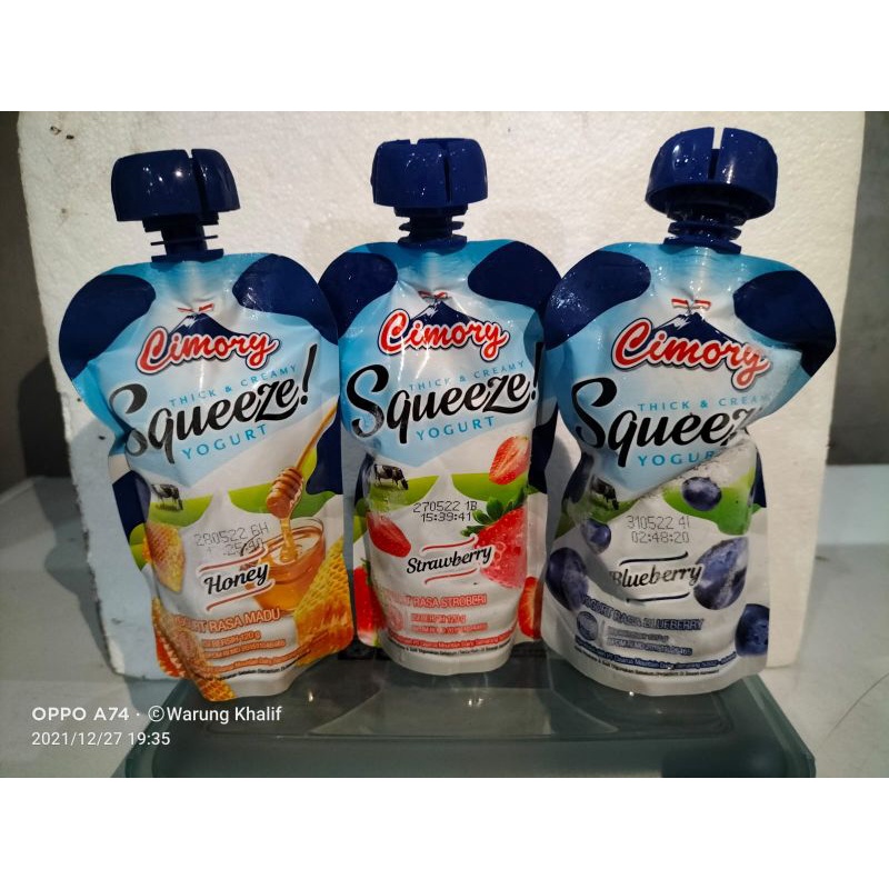 

Cimory squeeze yoghurt mix