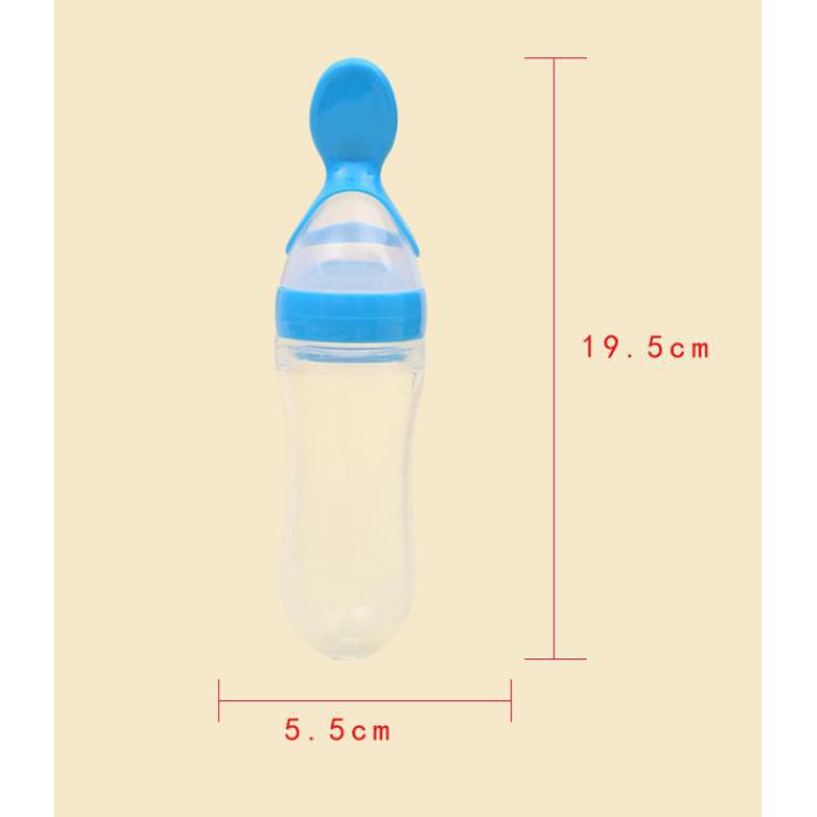 Botol Dot Sendok Bayi / Botol Dot Silicone Makan Bayi / Alat Makan Bayi