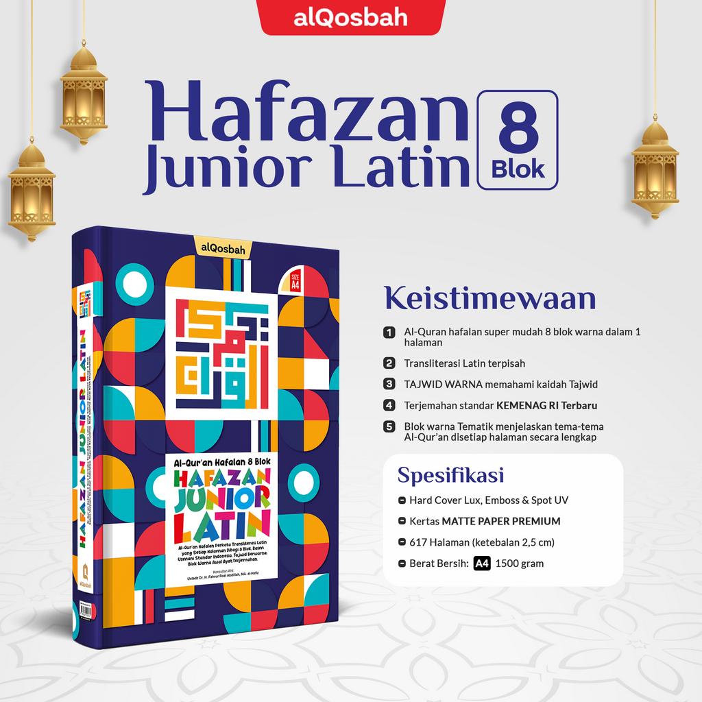 Al-Quran Hafalan Anak +  Teks Latin  HAFAZAN JUNIOR | 21x30cm (A4) | Al-Qosbah