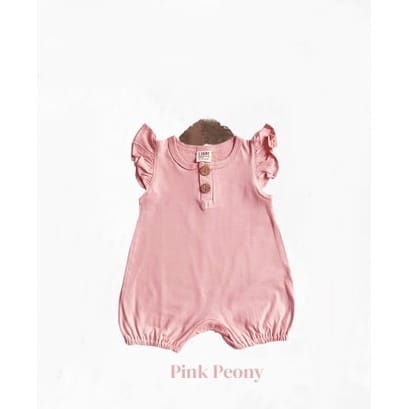 Libby Ivy Ruffle Earth Color Series Jumper Segi 4 Cotton Earth Colour Libby Baby Pakaian Bayi Jumper Libby Jumper Bayi Baju Bayi Newborn-Pink Peony Ivy Ruffl
