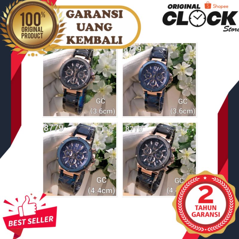 JAM TANGAN PRIA WANITA | RANTAI | KULIT | KARET | MURAH | GU3SS collection Gc 8779 original chrono a