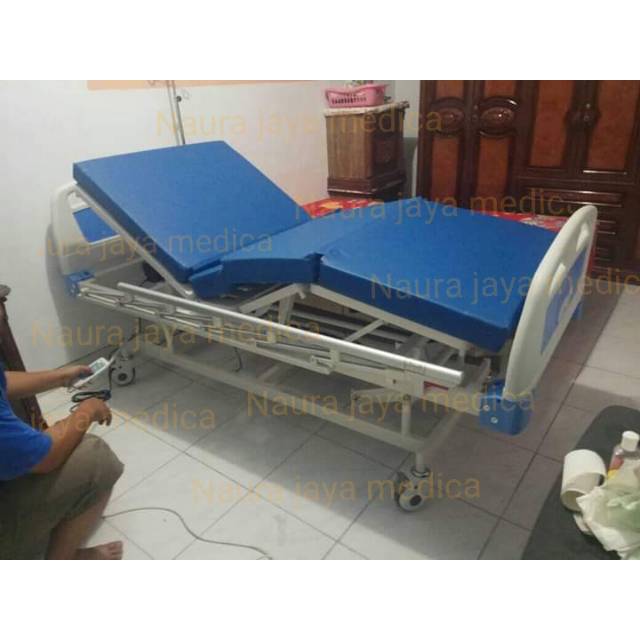 Bed pasien elektrick Siderail alumunium