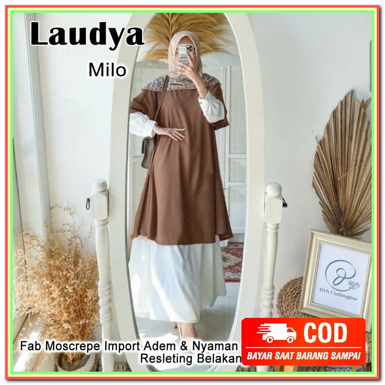 Tunik Remaja Model Terbaru Kekinian 2021 / Baju Wanita Tunik Mura MC966 Laudya Tunik Milo [Gamis 01