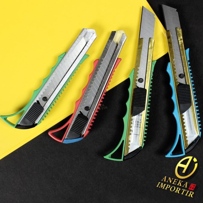 

Best Product!!! Pisau Cutter Kater Alat Pemotong Potong Kertas Plastik Utility Knife - Paling Dicari