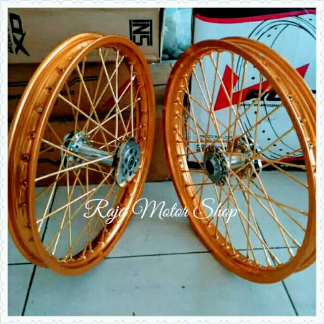 Velg ring 17 x 140/140 set tromol becak motor : Satria Fu 150, Jupiter Mx New Honda Sonic