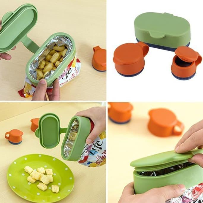 Penutup Plastik Makanan Serbaguna Magic Cap Sealing Buckle 3in1 0605
