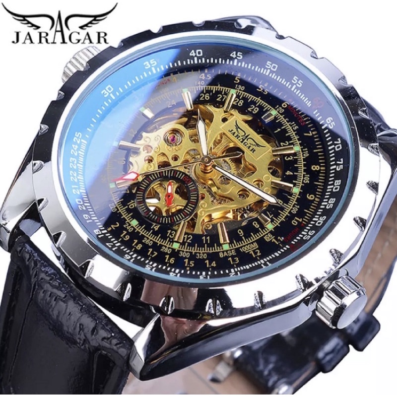 Jam Tangan Pria Navy Timer Mekanik Automatic Jaragar Original Luxury