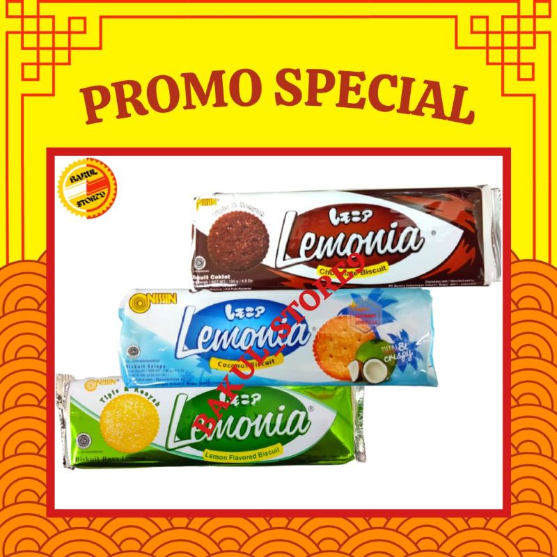 Nissin Lemonia Cookies Biskuit 130 Gr All Variant