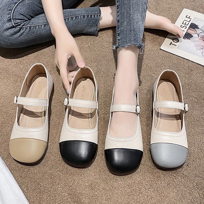 Sepatu Wanita Ballerina 022330 Sepatu Flat Import TT