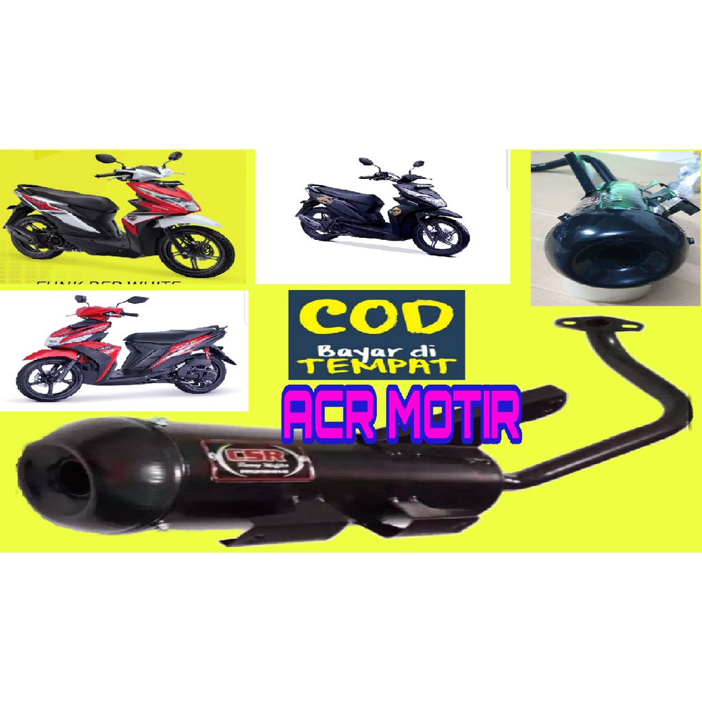 Knalpot Racing Bobokan Mberr Model Standar Untuk Semua Type Motor Honda Beat Shopee Indonesia