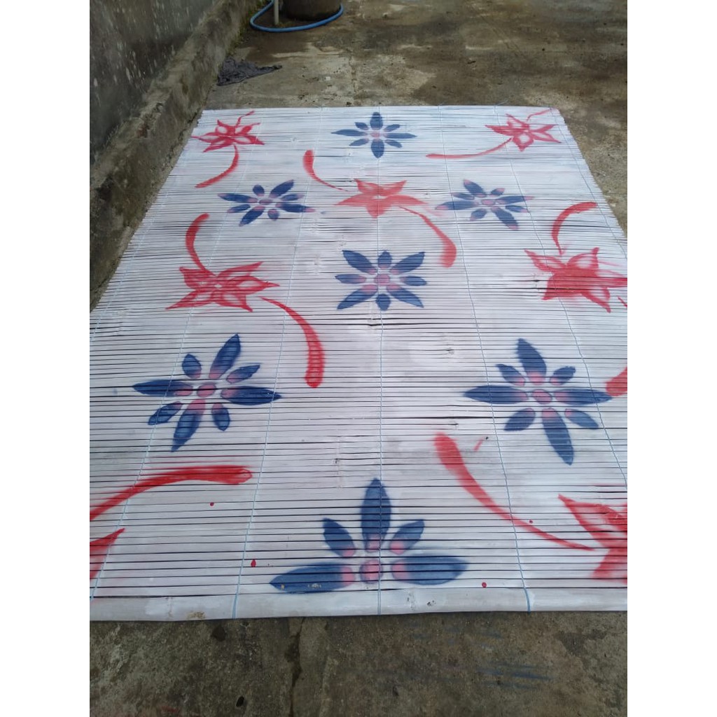 Tirai Bambu outdoor motif / Krey Bambu ASLI Tirai Gulung