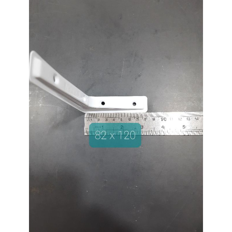 Siku rak L 82 x 120 Putih / Shelf Bracket White Harga per Pcs (F646)