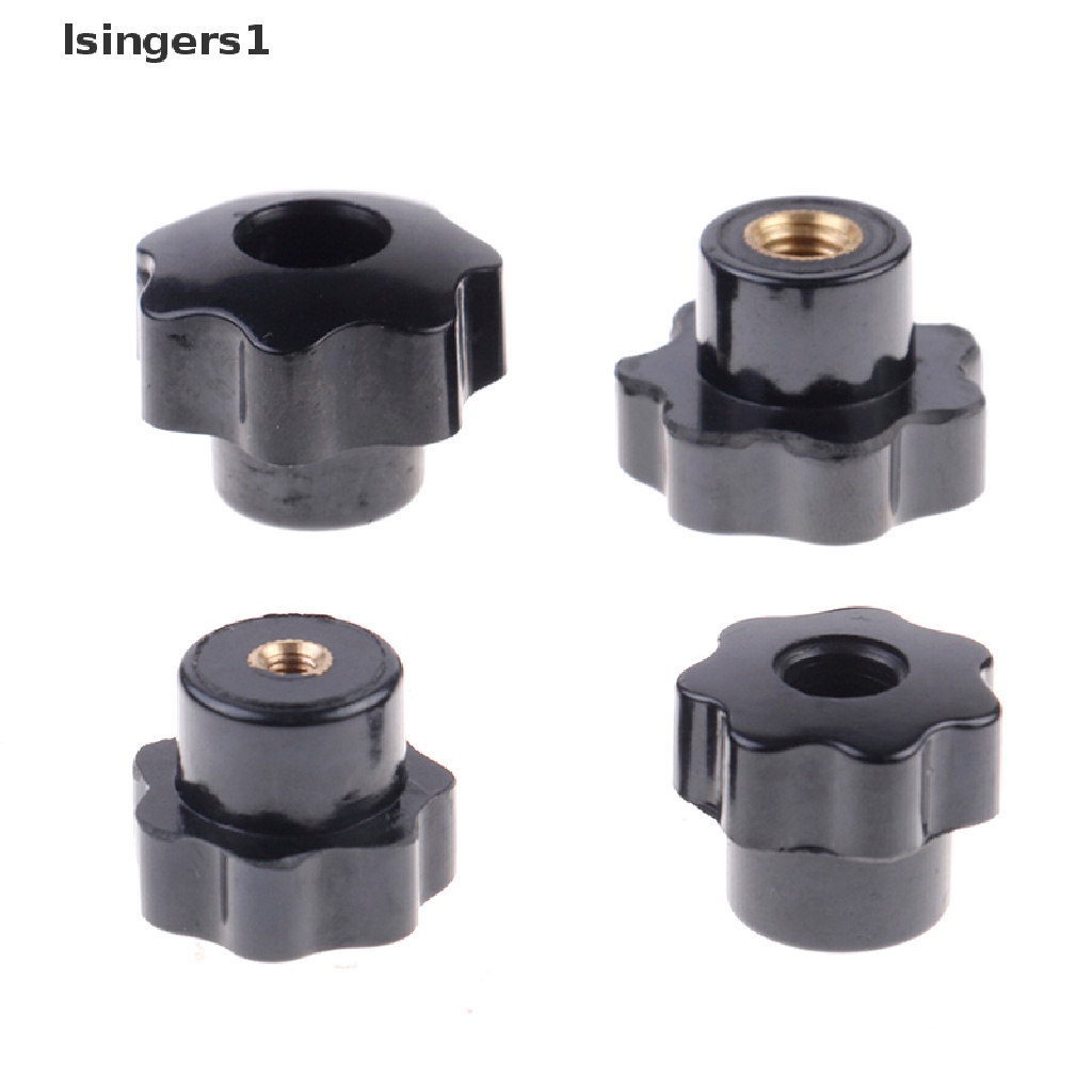 (lsingers1) M4 / M5 / M6 / M8 knob clamping nuts Bentuk Bintang Bahan Plastik