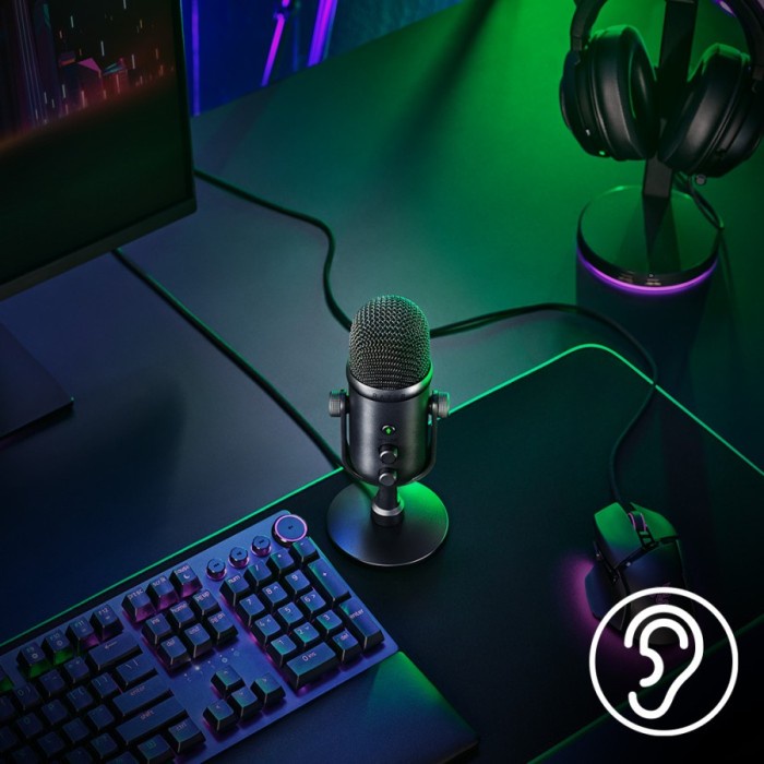 Razer Seiren V2 Pro USB Microphone for Streamers Gaming Microphone