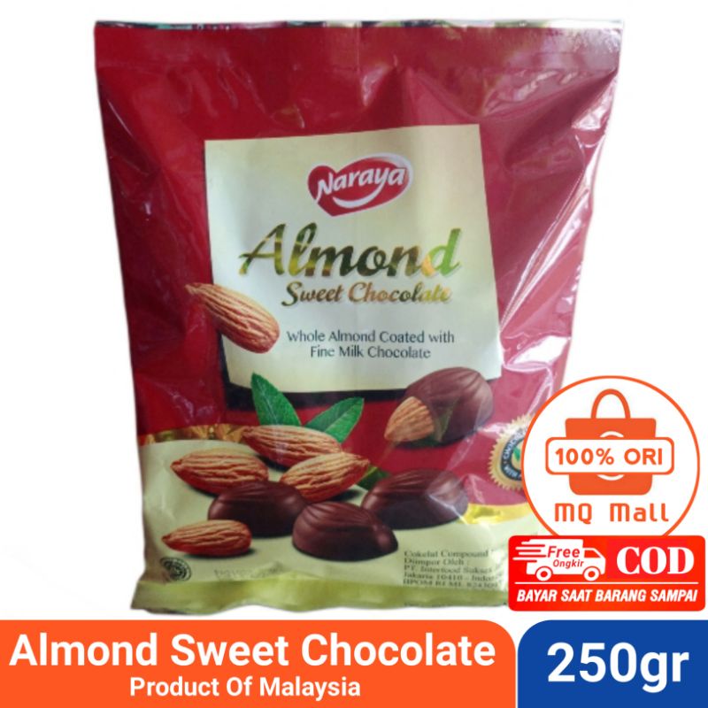 

Almond Sweet Chocolate Naraya 250gr - Product Of Malaysia