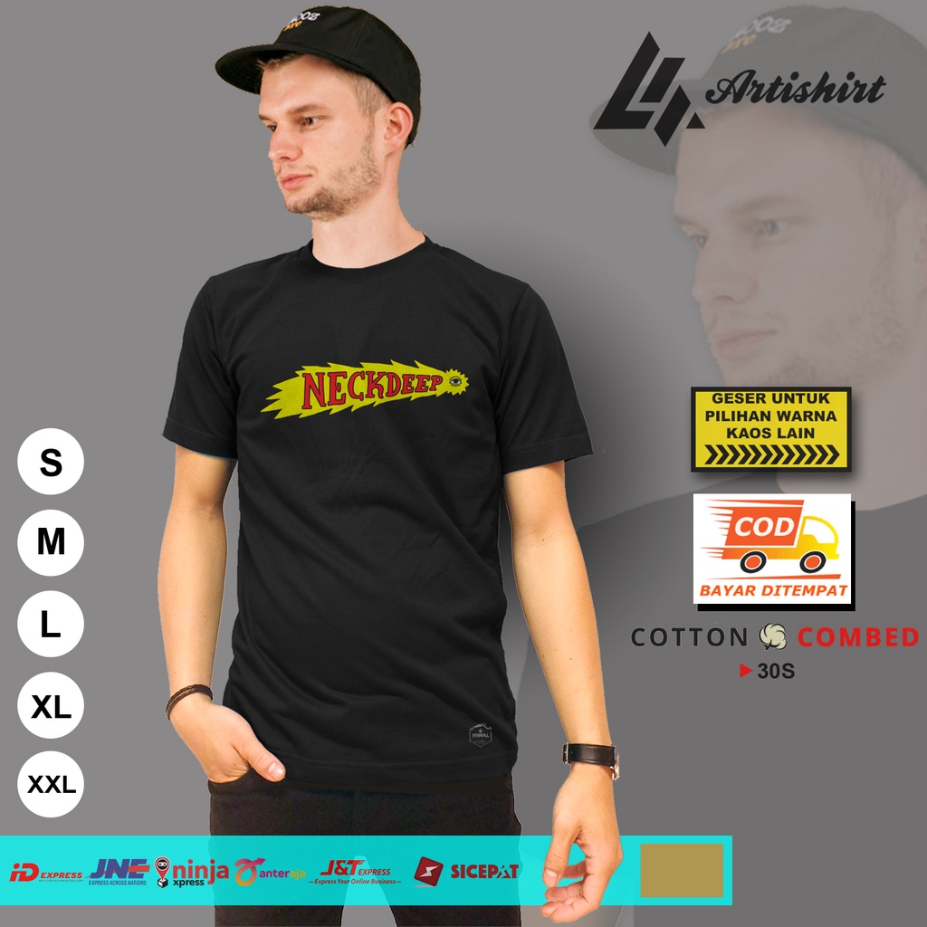 Kaos NECKDEEP LOGO Kaos Band NECKDEEP Kaos Baju Distro Artishirt