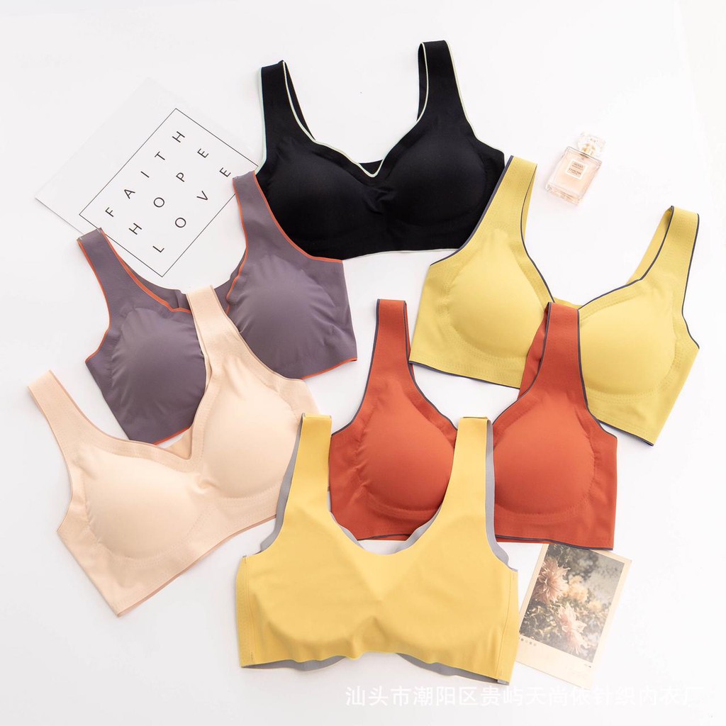 ✅𝐅𝐎𝐈𝐒𝐒® Bra Wanita Sport Olahraga Yoga Tanpa Jahitan Pakain Dalam Wanita Bralette Push Up 1118