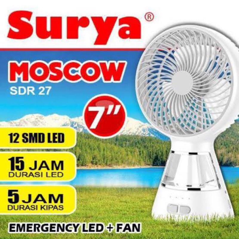 Lampu kipas emergency surya moscow