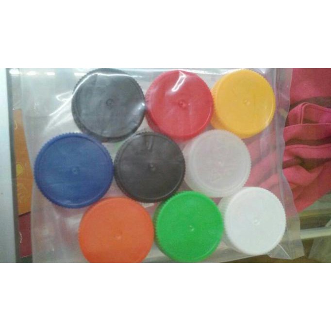TUTUP BOTOL PLASTIK PET BERSEGEL WARNA WARNI SN SHORTNECK