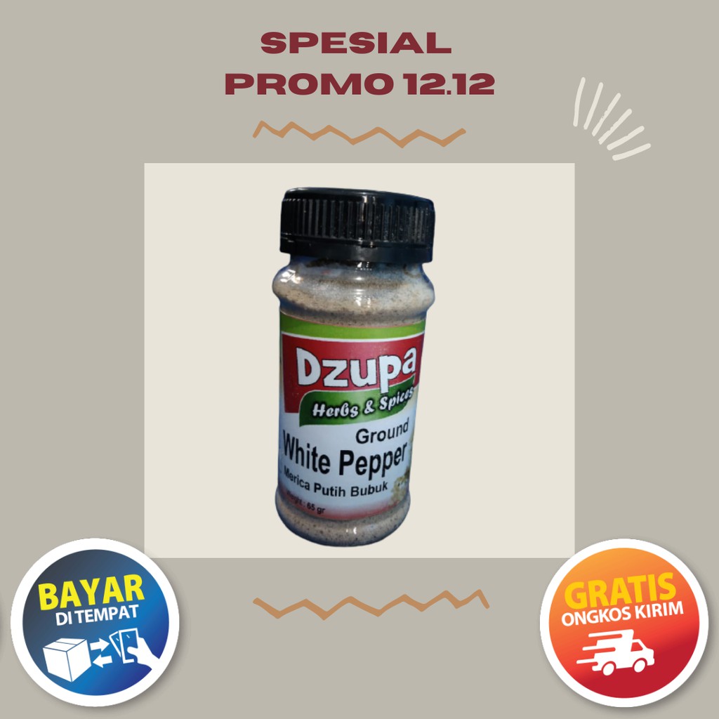 

Dzupa Merica Bubuk - Pure Natural White Pepper Ground