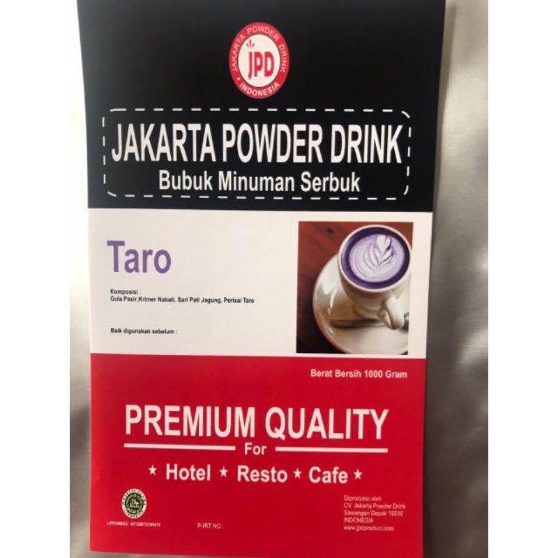 

POWDER BUBUK MINUMAN RASA TARO - PREMIUM QUALITY (HOTEL-RESTO-CAFE)