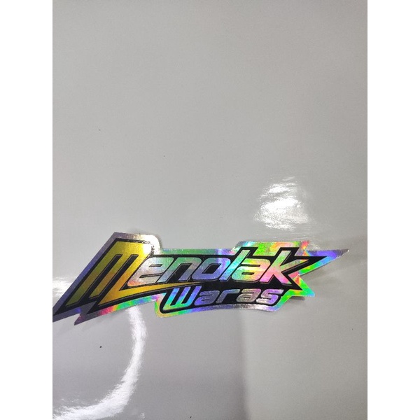 stiker hologram kata" #2