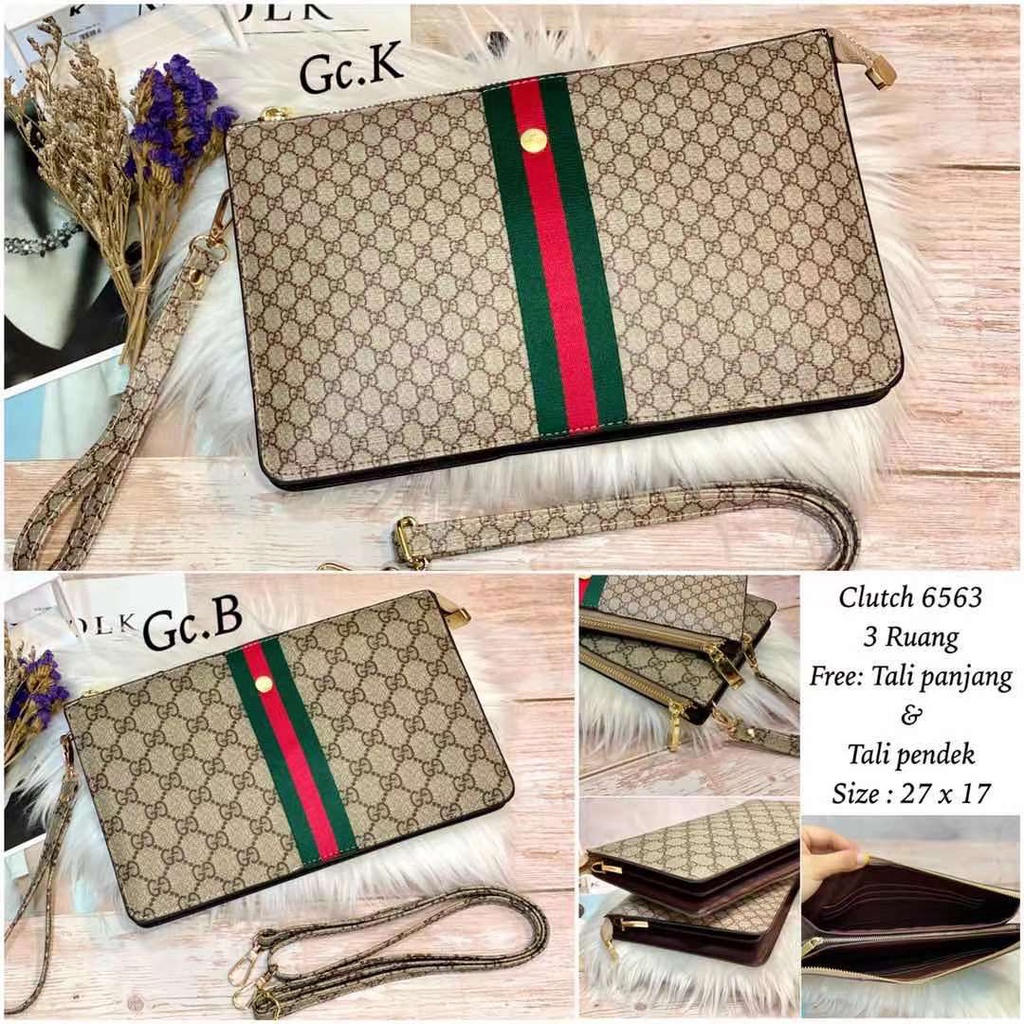 Clutch Selempang 3 Ruang Import Premium 6563