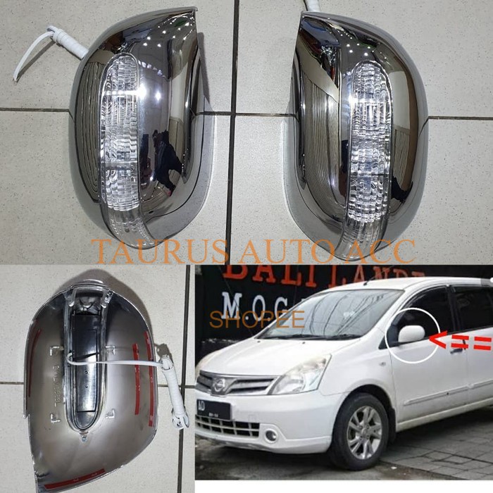 Cover spion chrome model lampu GRAND LIVINA