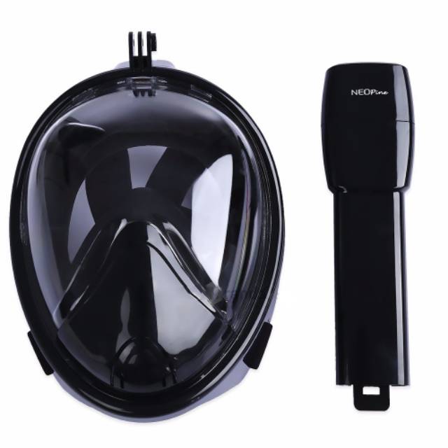 Snorkel Full Face Size L/XL dengan Mount GoPro Xiaomi Yi